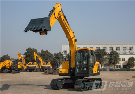 现代R110VS小型挖掘机高清图