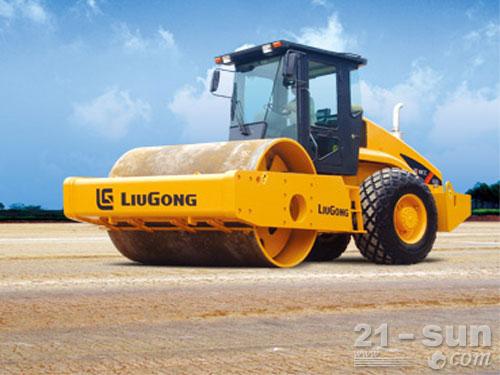 柳工CLG620A单钢轮压路机高清图