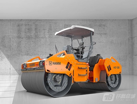 悍马HD128双钢轮压路机