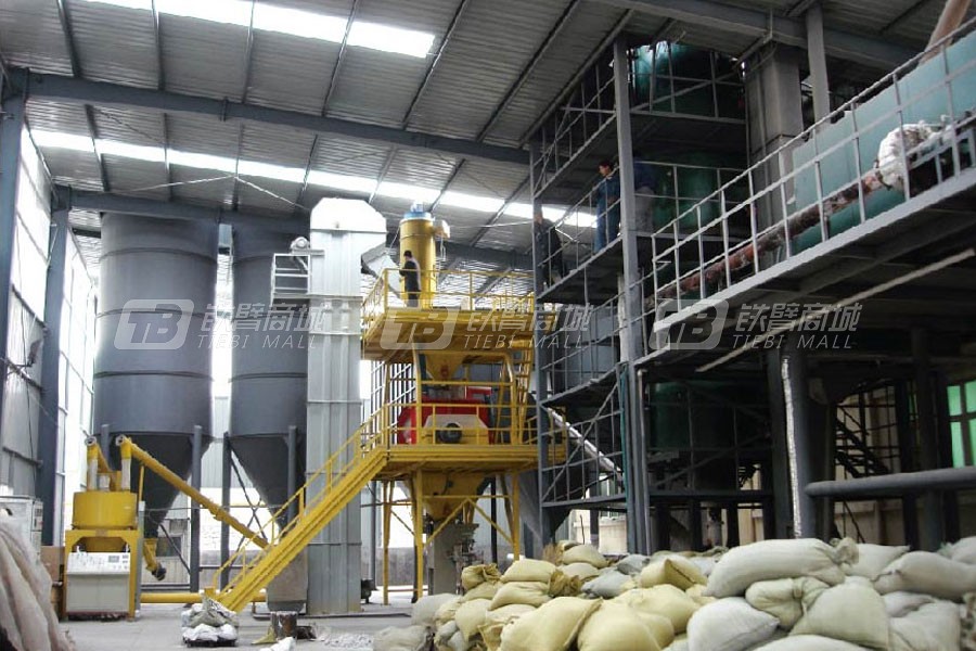 新型建机GSW1000车间式干粉砂浆生产线