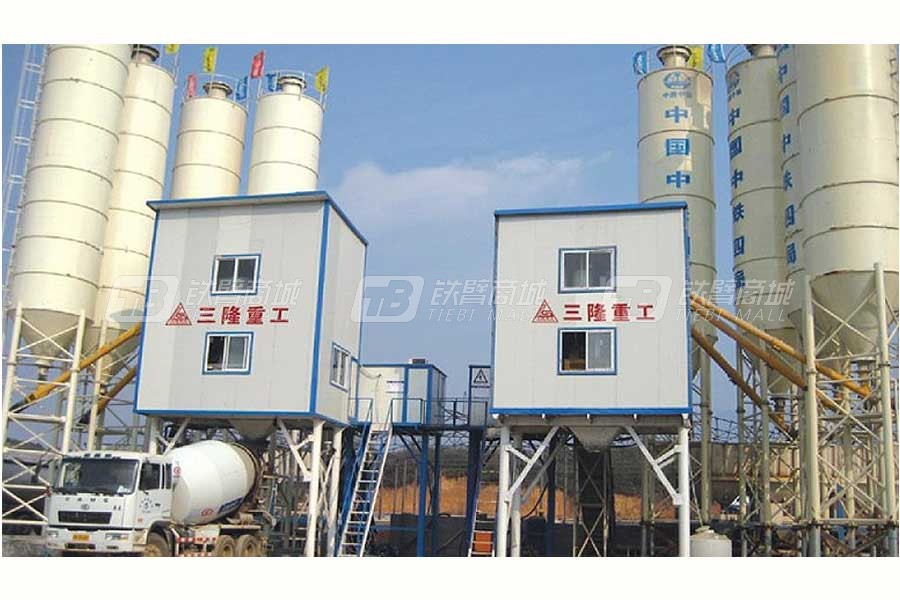 三隆重工HZS120高铁混凝土搅拌站