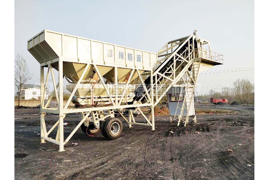 恒源建机YHZS35移动式搅拌站