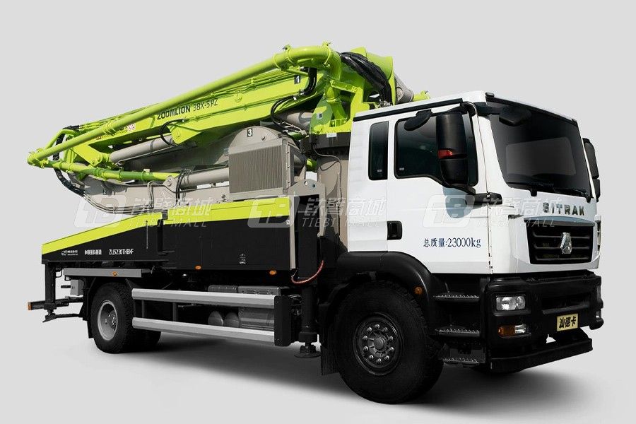 中联重科ZLJ5230THBKF 38X-5RZ二桥38M重汽汕德卡国六泵车