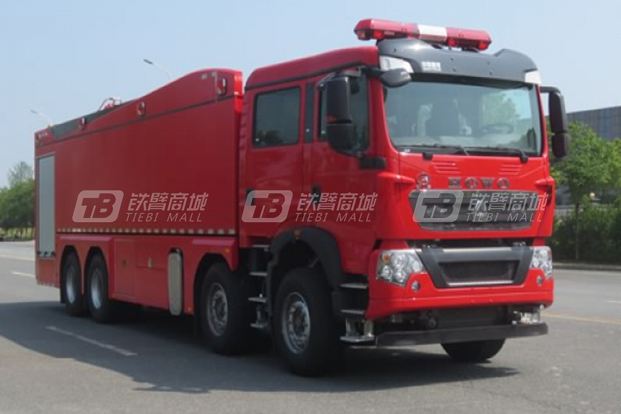 江特JDF5430GXFSG250/Z6重汽前四后八25吨水罐消防车