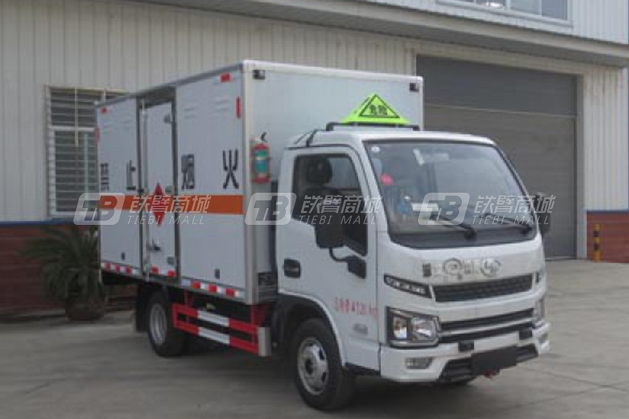 江特跃进柴油国六易燃液体厢式运输车